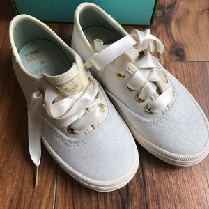 Kate spade keds toddler glitter sneakers